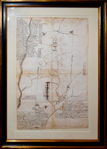 Franz Daniel Pastorius (1651-ca. 1720), The Original Plan Of Germantown, The Cradle Of German-American Immigration.