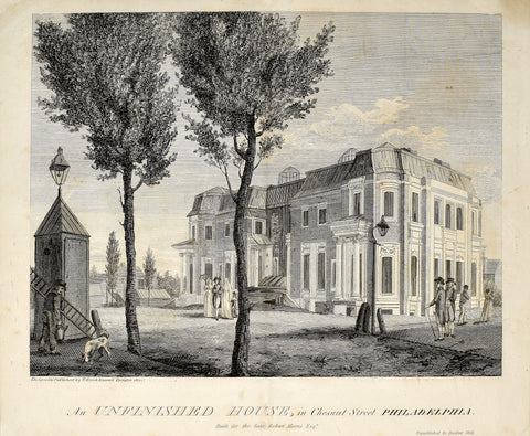 William Birch (1755-1834), An Unfinished House, in Chestnut Street Philadelphia
