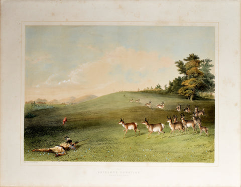 George Catlin (American, 1796-1872), Antelope Shooting