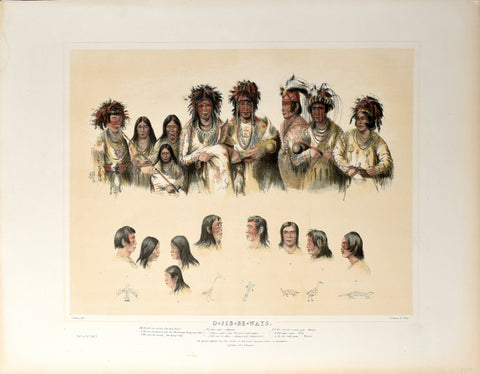 George Catlin (American, 1796-1872), O-Jib-Be-Ways