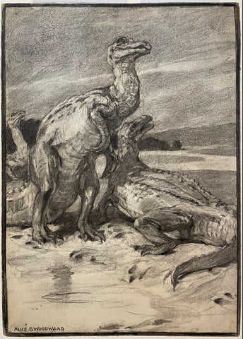Alice B. Woodward (British, 1862-1951), Iguanodonts Remains found in England and Belgium