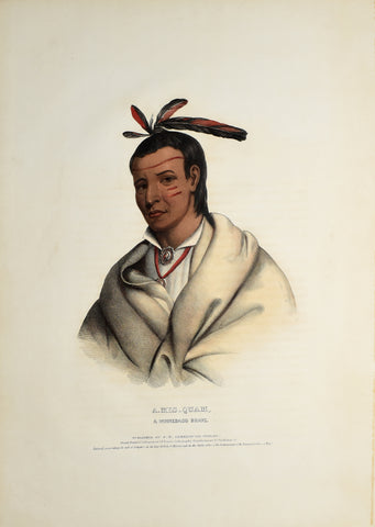 Thomas McKenney (1785-1859) & James Hall (1793-1868), A-Mis-Quam, A Winnebago Brave