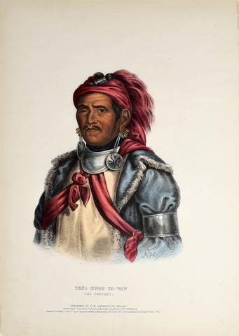 Thomas McKenney (1785-1859) & James Hall (1793-1868), Tens-Kwau-Ta-Waw, The Prophet