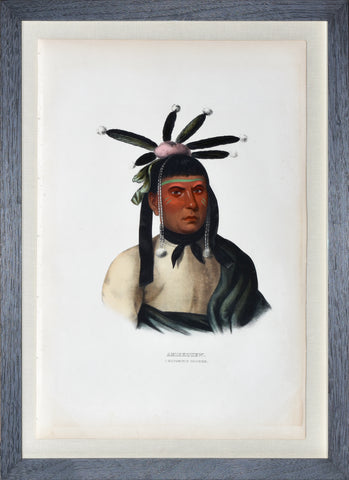 Thomas L. McKenney (1785-1859) & James Hall (1793-1868), Amiskquew, A Menominie Warrior