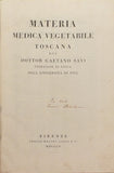 Gaetano Savi (1769-1844), Materia medica vegetabile Toscana