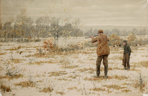 Arthur Burdett Frost (American, 1851-1928), Rabbit Shooting