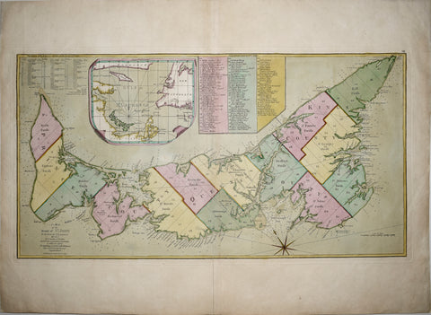 Samuel Holland/Thomas Jefferys, A Map of the Island of St. John In the Gulf of St. Laurence...