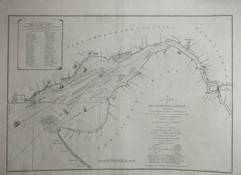 Joshua Fisher (1707-1783), A Chart of Delaware Bay and River…