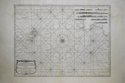 Robert Laurie (1755-1836) & James Whittle (c.1757-1818),  A Chart of the Chops of the Channel, to the South of Scilly Islands