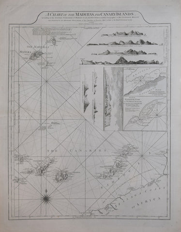 Thomas Jefferys (British, 17191-1771),  A Chart of the Madera and Canary Islands…