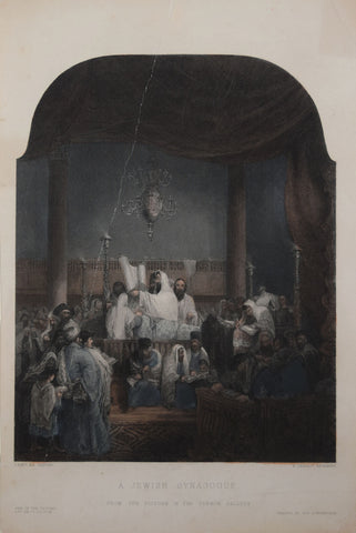 Solomon Alexander Hart (1806-1881), after, A Jewish Synagogue