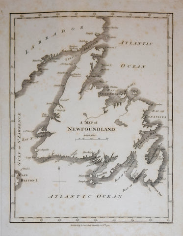 John Stockdale, A Map of Newfoundland