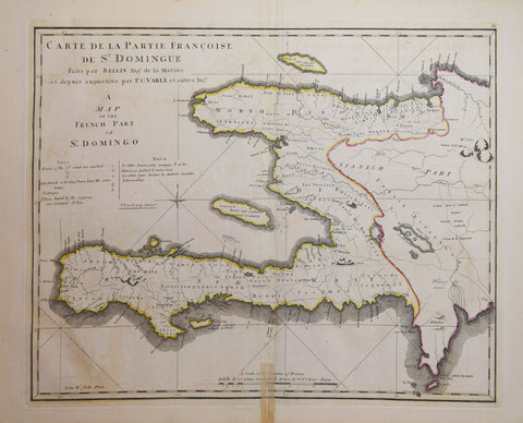 Mathew Carey (1760-1839), after J. N. Bellin and P. C. Varle, Carte De La Partie Francoise De St. Domingue.