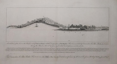 William Faden (1749-1836), A N.E View of Fort Sulivans Island...