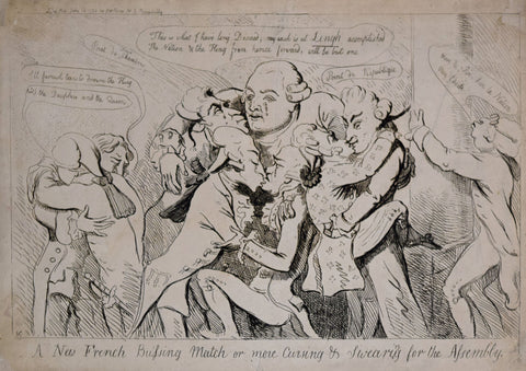 Isaac Cruikshank (1764-1811), A New French Bussing Match or More Cursing