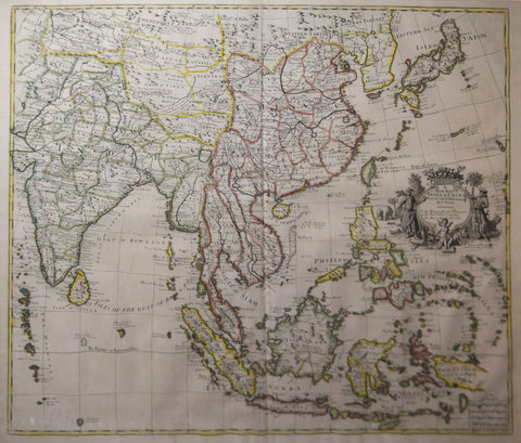 John Senex (1678-1740),  A New Map of India and China…