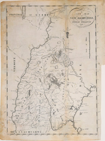 Jeremy Belknap, A New Map of New Hampshire