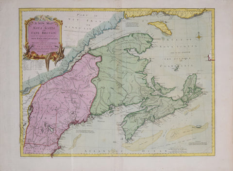 John Green,  A New Map of Nova Scotia and Cape Britain with the Adjacent Parts of New England and Canada