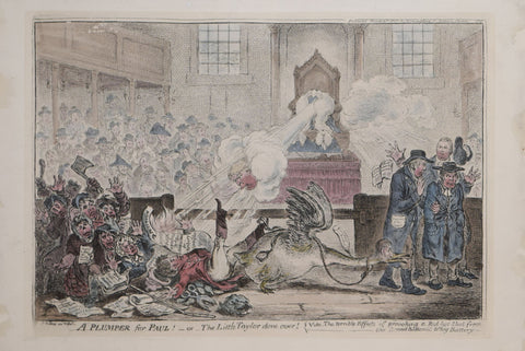 James Gillray (British, 1757-1815), A Plumper for Paul! - or - The Little Taylor done over!