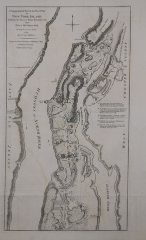 William Faden (British, 1750-1836) and Charles Stedman, A Topographical Map of the North. Part of New York Island Exhibiting the Plan of Fort Washington...
