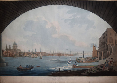 John William Edy[e] (1760-1820), A View of London from Blackfriars Bridge