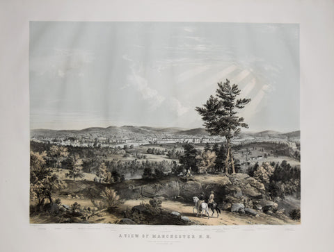 J. B. Bachelder, A View of Manchester, N. H., composed from Sketches taken near Rock Raymond by J. B.