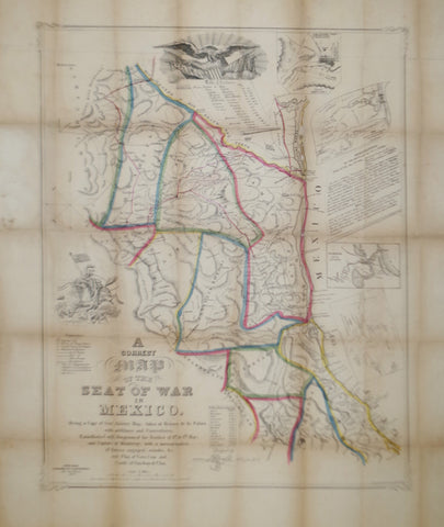 Joseph Goldsborough Bruff (1804-1889), A Correct Map of the Seat of War in Mexico...