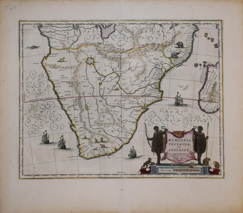 Willem Janszoon Blaeu (Dutch, 1571-1638) & Joan Blaeu (Dutch, 1596-1673), Aethopia Inferior vel Exterior