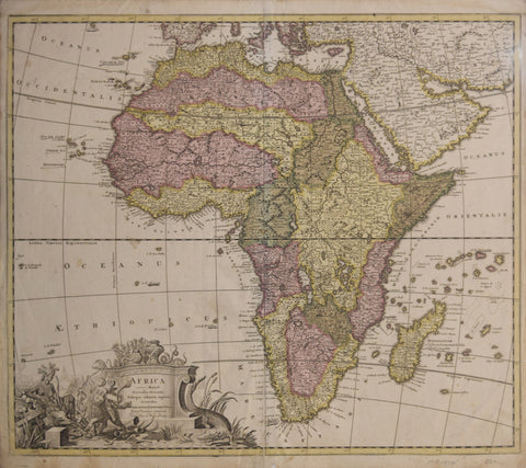 Gerald Valk (Dutch, 1650-1726) & Leonard Valk (Dutch, 1675-1755), Africa, Mauro Percufsa Oceano…