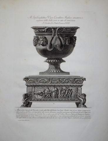 Giovanni Battista Piranesi (1720-1778), Al Sig Guglielmo