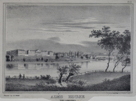 John Caspar Wild (CA. 1804-1846), Alms House Philadelphia