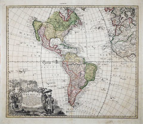 Homann Heirs, America Mappa generalis