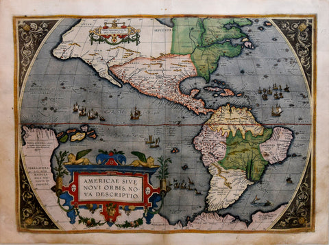 Abraham Ortelius (1527-1598), Americae sive Novi Orbis Nova Descriptio