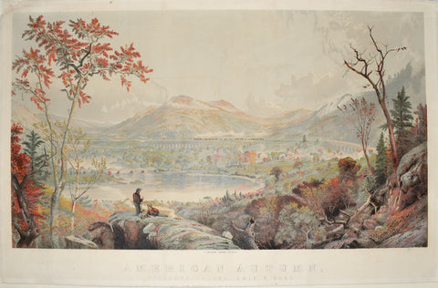 Jasper F. Cropsey, American Autumn, Starucca Valley, Erie R. Road