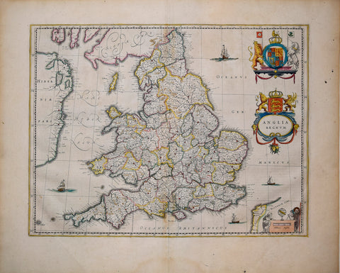 Johannes Blaeu (Dutch, 1596-1673), Anglia Regnum