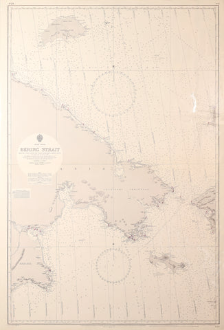 The British Admiralty/ United Kingdom Hydrographic Office  Bering Strait...[Alaska, Russia, Artic Ocean]
