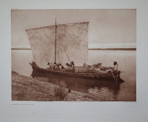 Edward S. Curtis (1868-1953)  Arriving Home Noatak Pl 715