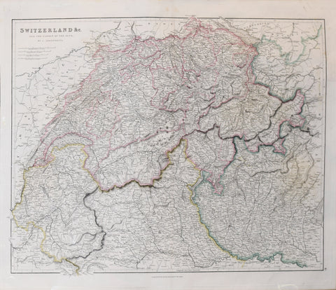 John Arrowsmith (1790-1873), Switzerland & C., and the Passes of the Alps