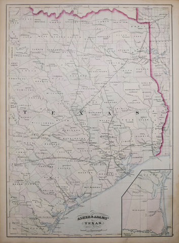 Asher & Adams, Asher & Adams' Texas Eastern Portion