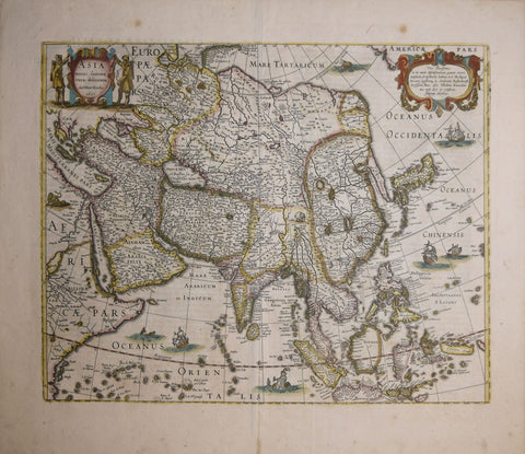 Hendrik Hondius (Dutch, 1597-1651),  Asia Recens Summa Curs Delineata