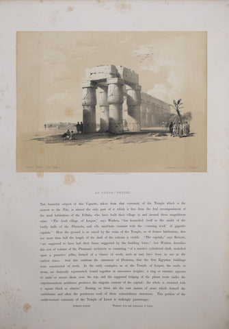 David Roberts (1796-1864), View at Luxor, Thebes