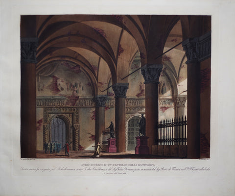 Alessandro Sanquirico (1777-1849), Atrio interno d'un castello