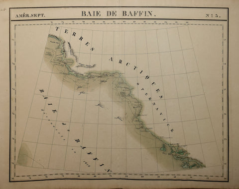 Philippe Vandermaelen (1795- 1869))  Baie de Baffin, No. 3
