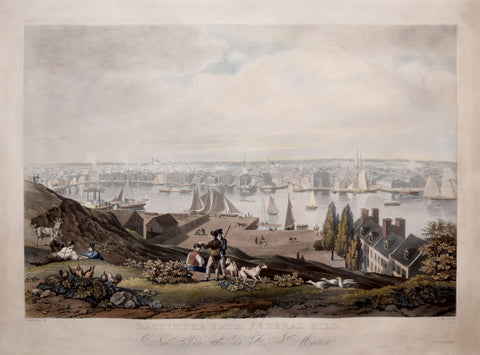 William James Bennett (1787-1844),  Baltimore from Federal Hill
