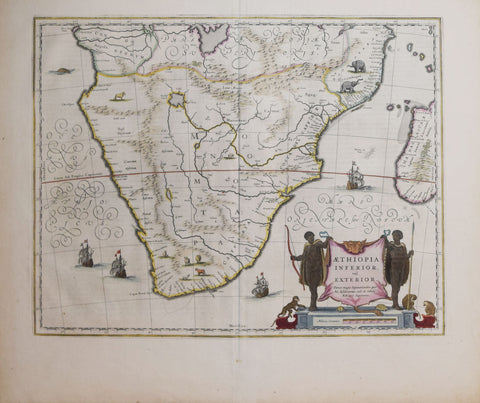 Willem Janszoon Blaeu (Dutch, 1571-1638), Aethioipia Superior Vel Interior Vulgo Abissinorium