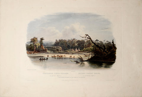 Karl Bodmer (1809-1893), Vig. XI - Punka Indians Encamped on the Banks of the Missouri