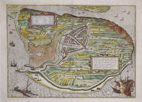 Georg Braun (1541-1622) & Franz Hogenberg (c.1538-1590), Brilium Holandiae...