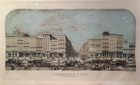 William Boell (1832-1880) and Francis Michelin (1809-1878), Broadway, New York, West Side from Fulton Street to Courtland Street