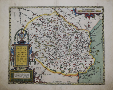 Abraham Ortelius (Flemish, 1527-1598), Burgundiae Inferioris...