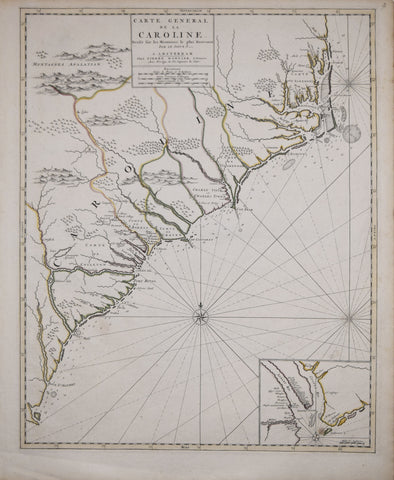 Pierre Mortier (1661-1711), Carte Generale de la Caroline...